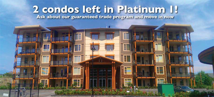2 Condos left in Platinum I
