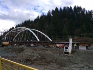 The Vedder Bridge replacement project drew a crowd Tuesday