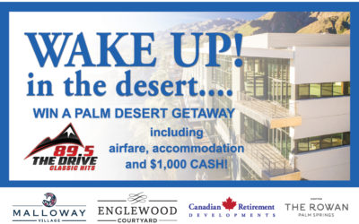 WIN A PALM DESERT GETAWAY including airfare, accommodation and $1000 CASH!